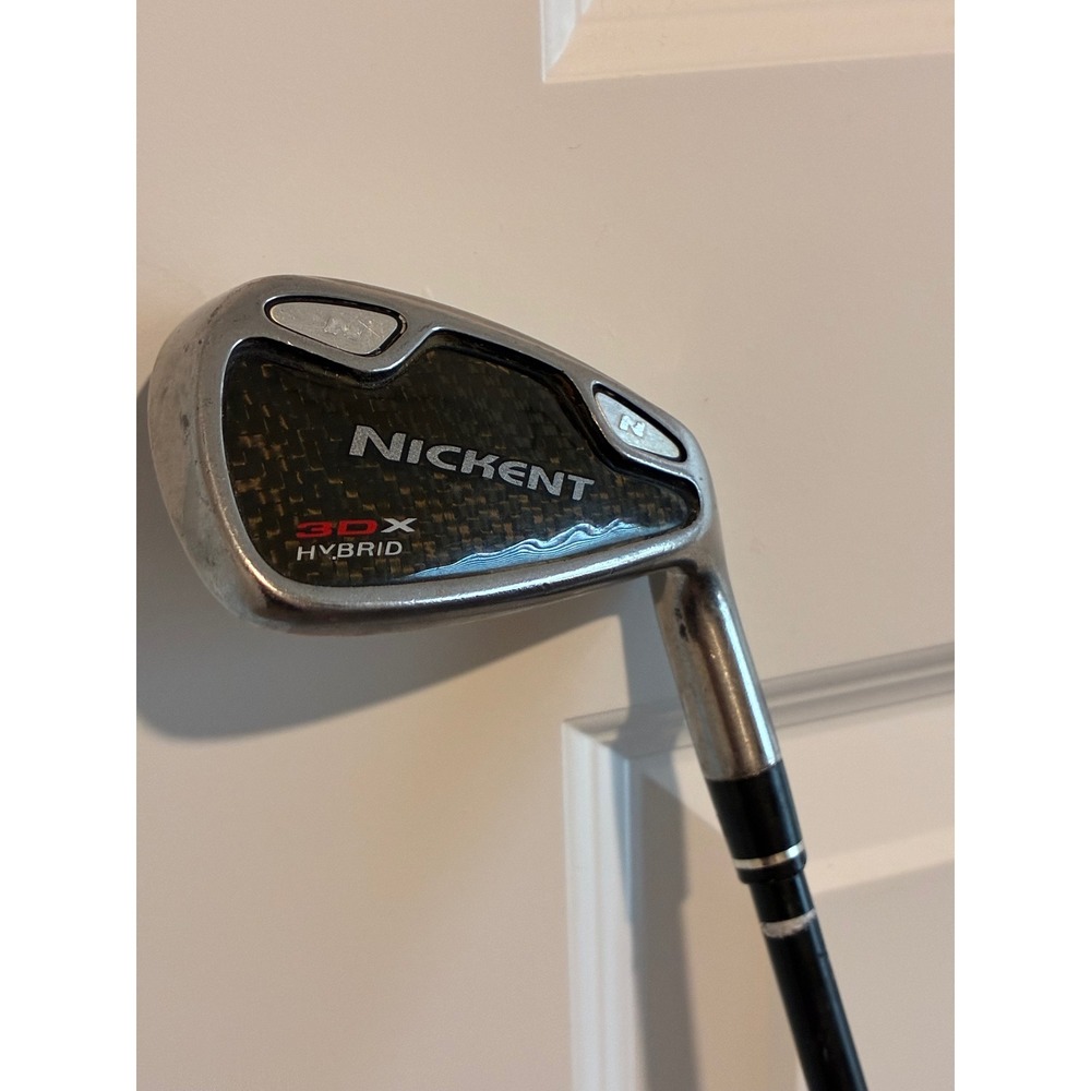 Nickent 3DX Hybrid Iron Men Standard Silver Black R-Flex UST Graphite Shaft